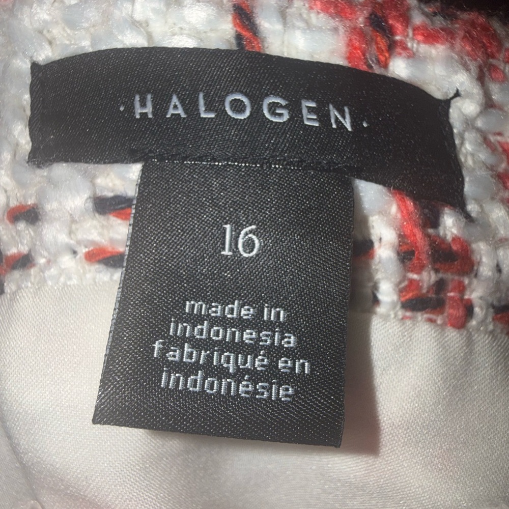 Holagen Plaid Tweed Skirt - Red and Brown NWOT - Picture 3 of 4